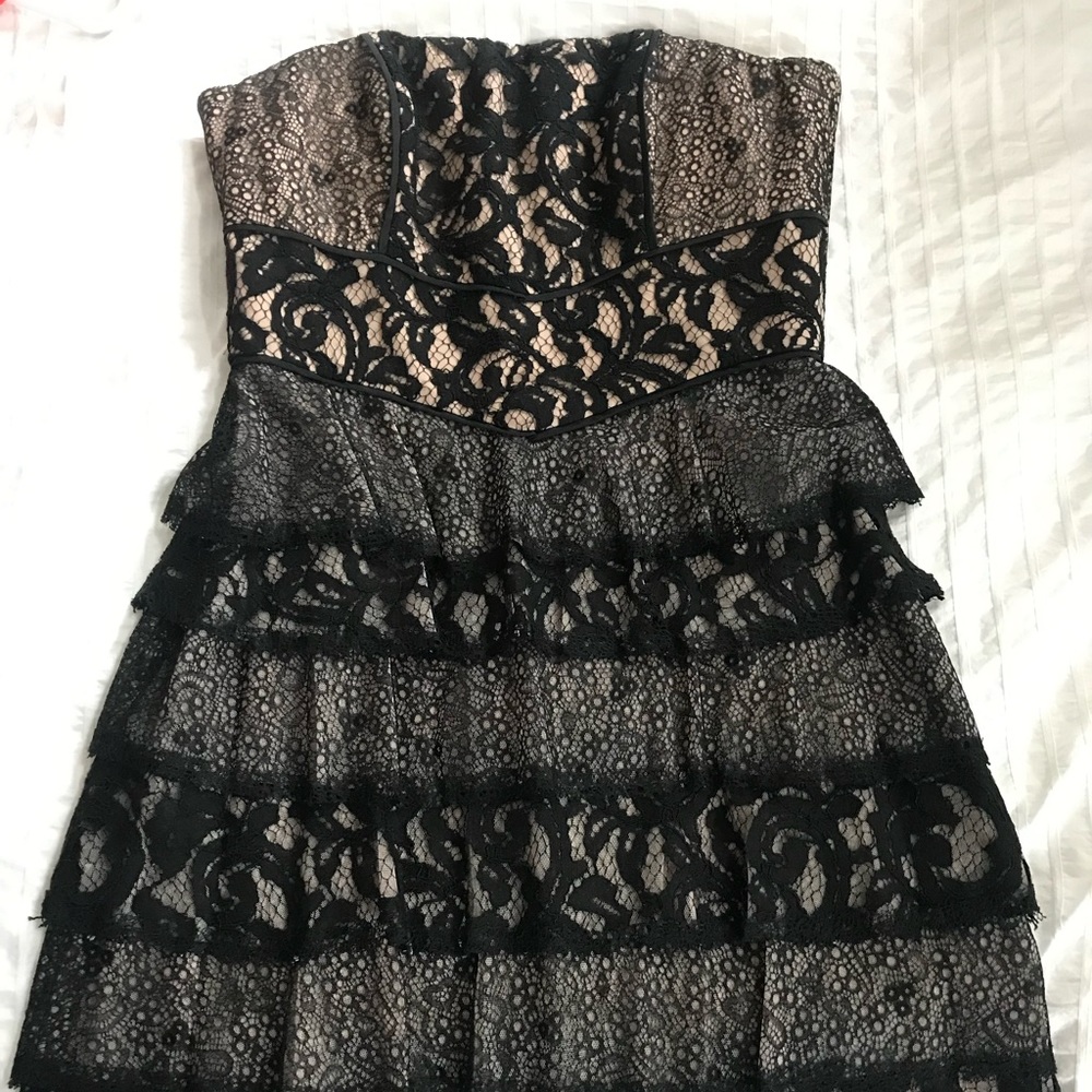 Strapless mini BCBG dress